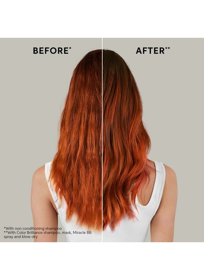 Wella Professionals Invigo Brilliance Hair Mask for Fine/Normal Colored Hair| Conditioning Treatment| Color Vibrancy Mask| 16.9 Fl Oz