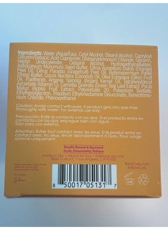 Rizos Curls Vitamin C Hair Repair Mask, Deeply Moisturizes & Hydrates, Softens & Minimize Frizz while Adding Shine, For Dry Damaged Hair, Infused with Shea Butter, 10 oz