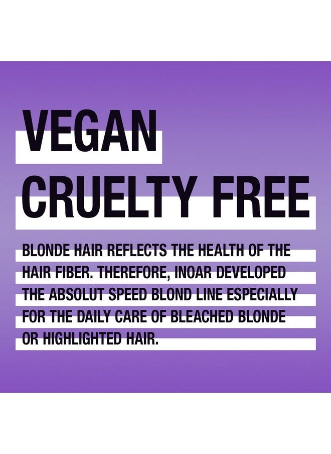 INOAR - Speed Blond Mask- Anti Yellowing Nourishing Hair Treatments, Hair Care for Blonde, Silver, Grey - Vegan Hair Product - Cruelty Free Haircare for Men and Women (8.8 oz.)
