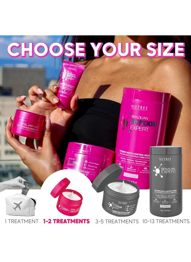 HAIR TREATMENT MASK FOR DAMAGED BRAZILIAN BONDOX 2.82 oz Thermal Activated Mask for Dry Frizzy Hair | Formaldehyde Free Cruelty Free | Results for up to 1-3 months | Almond Oil