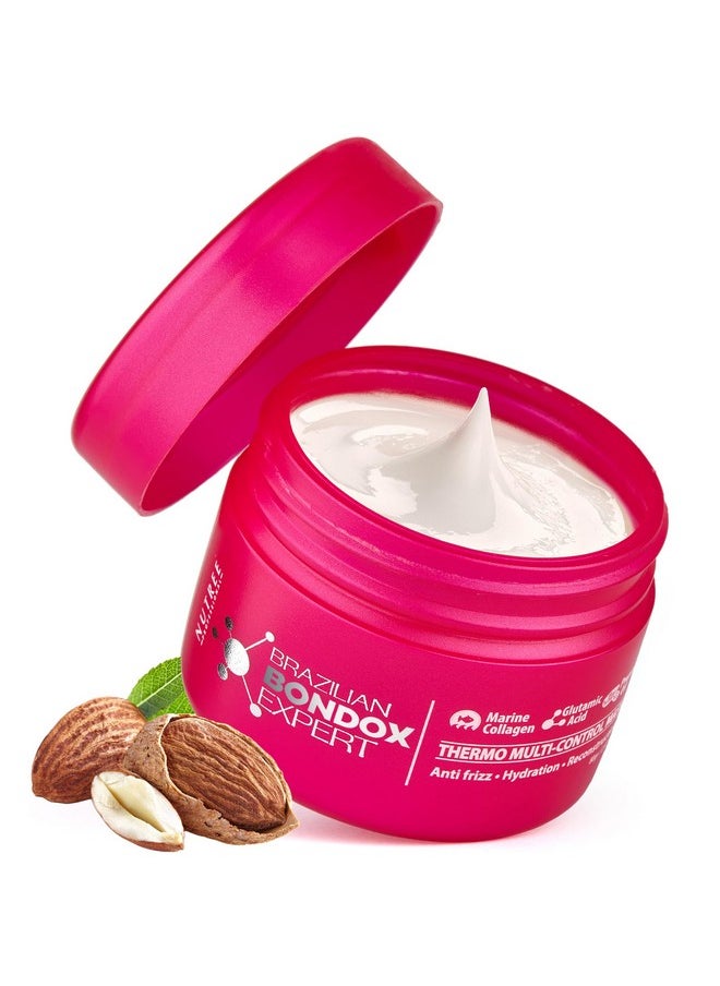 HAIR TREATMENT MASK FOR DAMAGED BRAZILIAN BONDOX 2.82 oz Thermal Activated Mask for Dry Frizzy Hair | Formaldehyde Free Cruelty Free | Results for up to 1-3 months | Almond Oil