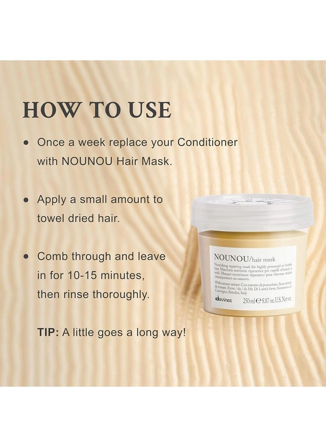 Davines Nounou Hair Mask, 8.87 Fl Oz (Pack of 1)