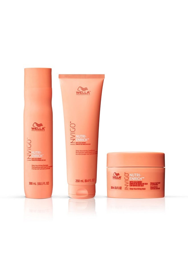 Wella Professionals Invigo Nutri-Enrich Mask| Deep Nourishing & Moisturizing Hair Mask For Dry & Damaged Hair| 16.9 Fl Oz