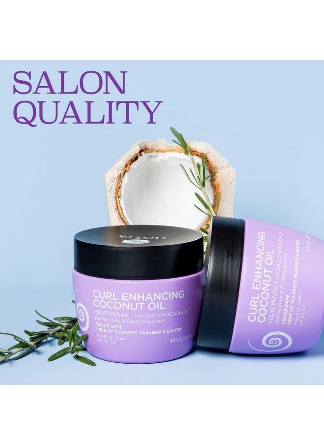 Luseta Curly Hair Mask 16.9 Oz, Smooth & Moisturize, Deep Conditioning Treatment Anti-frizz & Repair Split Ends for Wave Hair