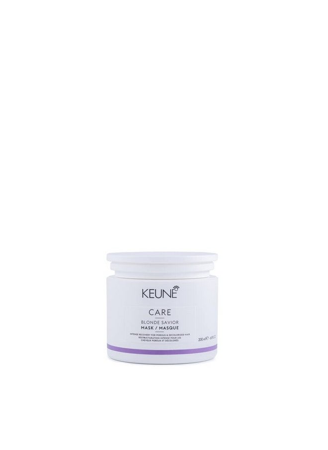 KEUNE Care Blonde Savior Mask, Intensive Repair & Moisturizing Treatment for Blonde & Bleached Hair, 6.8 Fl Oz