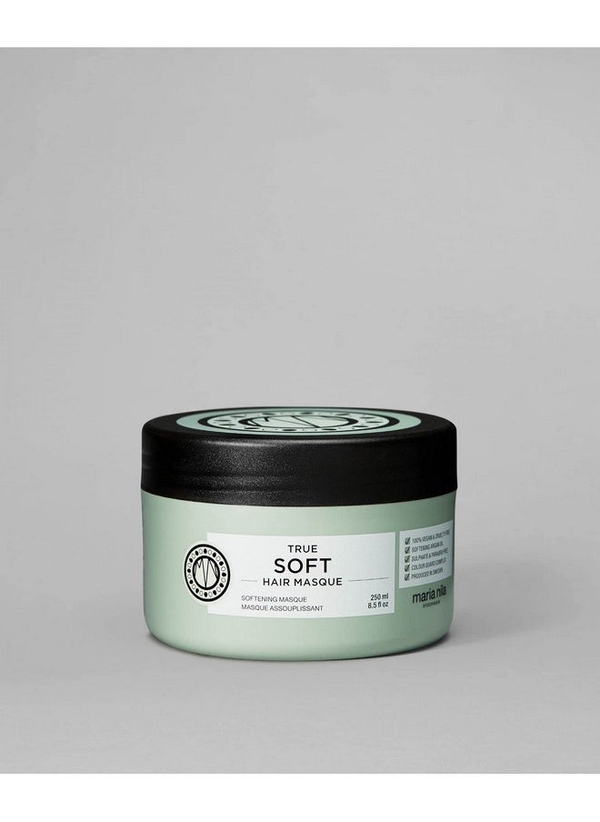 Maria Nila True Soft, Hair Mask 8.5 Fl Oz, For Dry Hair, Argan Oil Remoisturises & Reduces Frizz, 100% Vegan & Sulfate/Paraben free