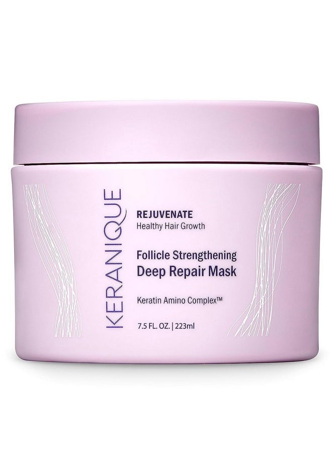 Keranique Hair Mask: Deep Repair & Hydration for Dry, Damaged Hair - Keratin Protein Boost for Fine Strands - Intense Moisturizer for Women