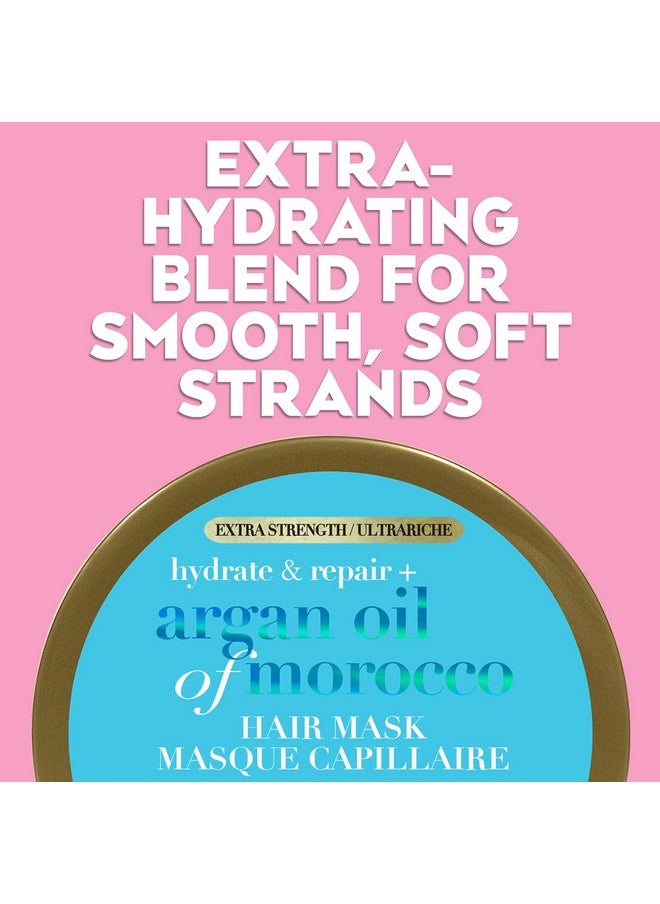 OGX Extra Strength Hydrate Repair + Argan Oil of Morocco Hair Mask Deep Moisturizing Conditioning Treatment, Citrus, 6 Ounce