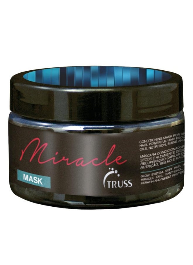 TRUSS Professional Miracle Mask - Hydrating Hair Mask + Full Protein Hair Treatment for Frizz Control, Deep Moisture and Damage Repair - Detangle + Protect with Natural Proteins + Keratin (8.8 oz)