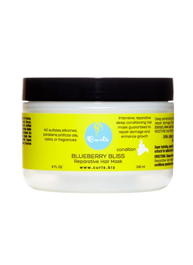 Curls Blueberry Bliss Reparative Hair Mask - 8 fl oz, Deep Conditioning, Repair, Protect, Restore, Detangle and Moisturize, For All Types