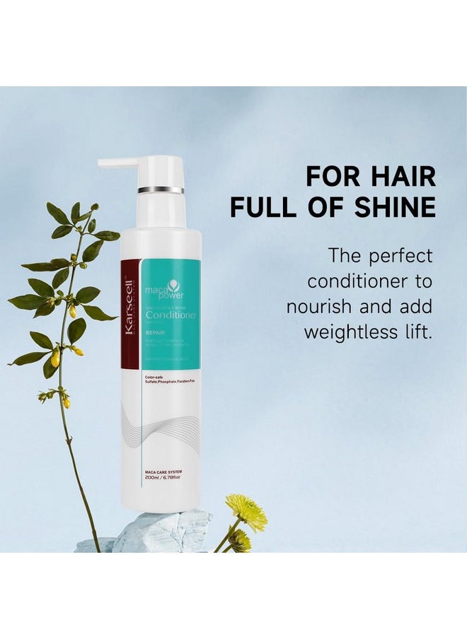Karseell maca power Repair Conditioning Argan Oil Collagen Hair Mask Essence for Dry Damaged Hair All Hair Types 200ml 6.78 fl.oz