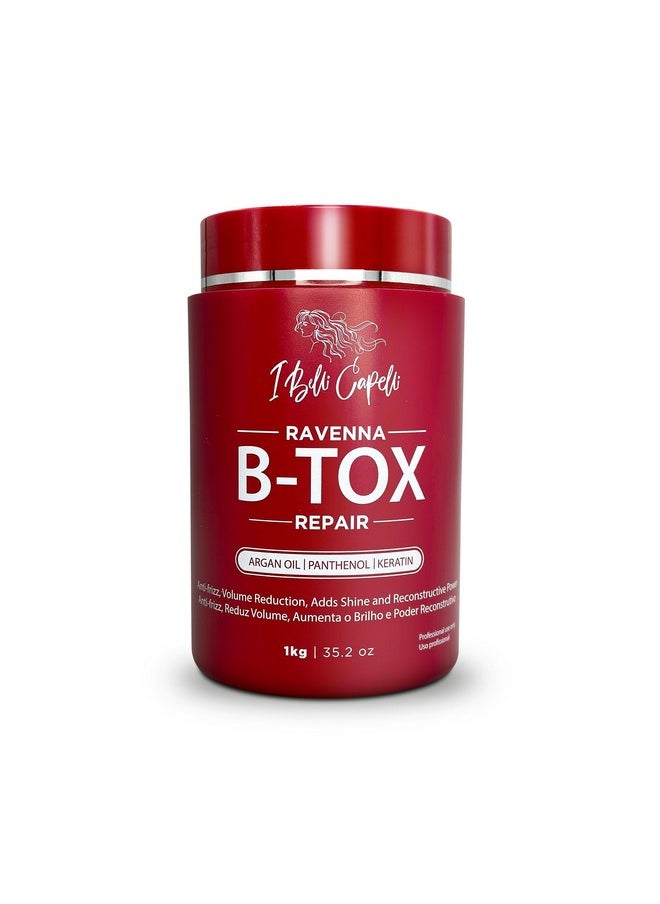 Belli Capelli Ravenna Repair Hair Treatment - Formaldehyde-Free, Long Lasting Anti-Frizz, Smoothing B-tox Treatment for Hair, 35.2 oz (1kg)