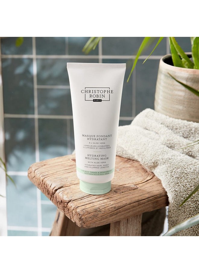 Christophe Robin Hydrating Melting Mask With Aloe Vera for Dry, Dull Hair - Lighweight 6.7 fl. oz