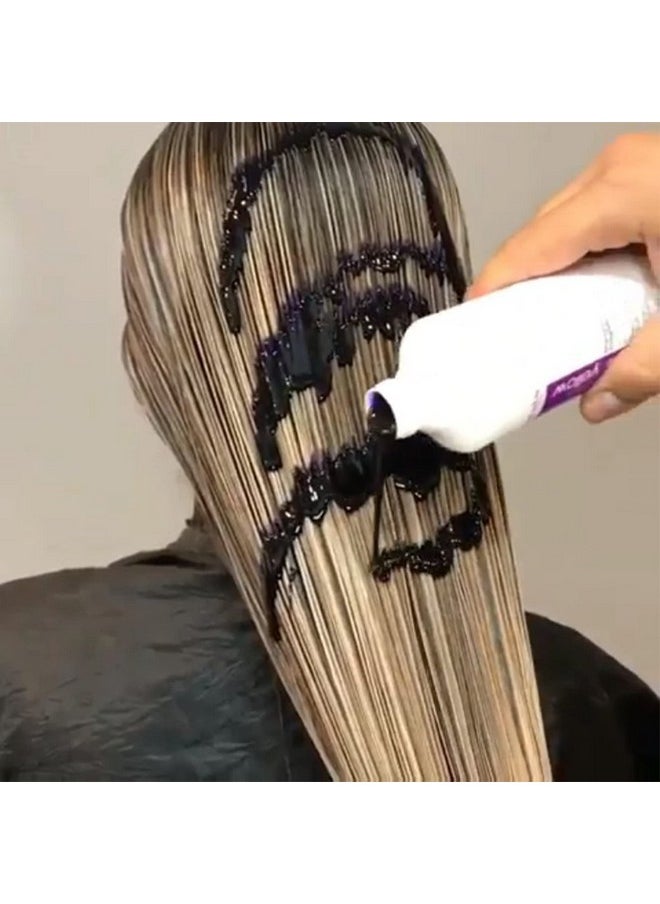 Fanola No Yellow Mask, 33.8 oz - Anti Brass Color Depositing Toning Purple Mask to Remove Yellow Tones & Brassiness from Bleached Hair, For Blonde, Silver, Gray, and Highlighted Hair