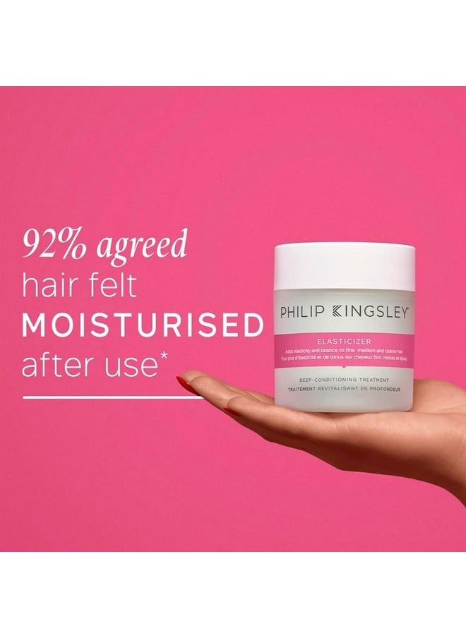 PHILIP KINGSLEY Elasticizer Deep-Conditioning Hair Mask Repair Treatment for Dry Damaged Colored Bleached All Hair Types Deeply Conditions Adds Bounce and Shine, 5.07 oz