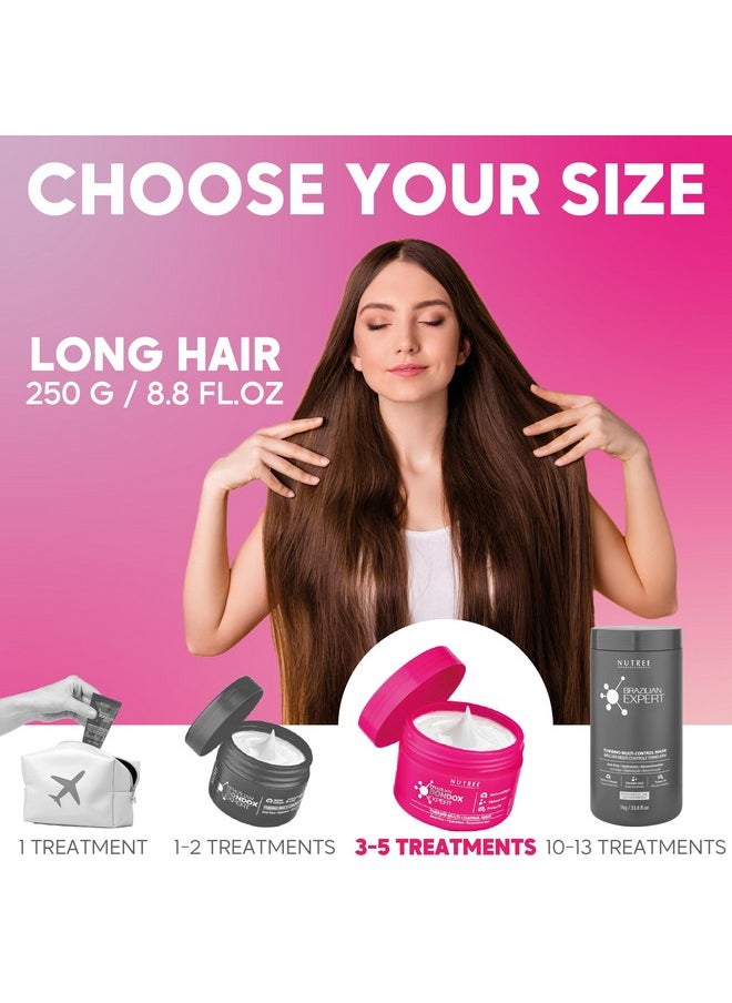 HAIR MASK FOR DAMAGED HAIR BRAZILIAN BONDOX TREATMENT 8.8 oz Thermal Activated Mask for Dry Frizzy Hair | Formaldehyde Free Cruelty Free | Results for up to 1-3 months | Almond Hair Oil