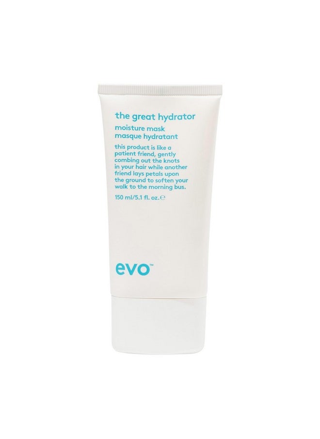EVO The Great Hydrator Moisture Hair Mask - Moisturise, Add Softness & Shine, Nourishing & Hydrating Treatment for Dry Hair - 150ml / 5.1fl.oz