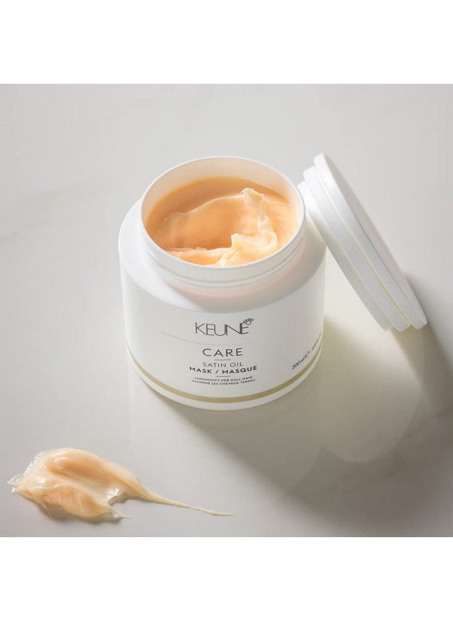 Keune Care Satin Oil Mask, Deep Moisturizing & Nourishing Treatment for All Hair Types, 6.8 Fl Oz