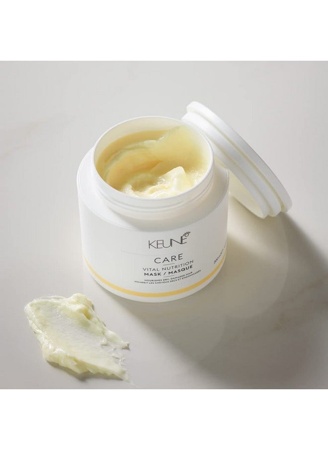 Keune Care Vital Nutrition Mask, Deep Moisturizing & Restorative Treatment for Dry or Damaged Hair, 6.8 Fl Oz