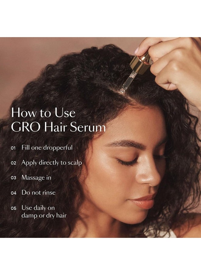 VEGAMOUR GRO Hair Serum for Hair Thinning, Thicker Fuller Looking Hair, Non Oily Serum for Healthier Scalp, 30 day Supply 1.0 fl oz, 1 pack