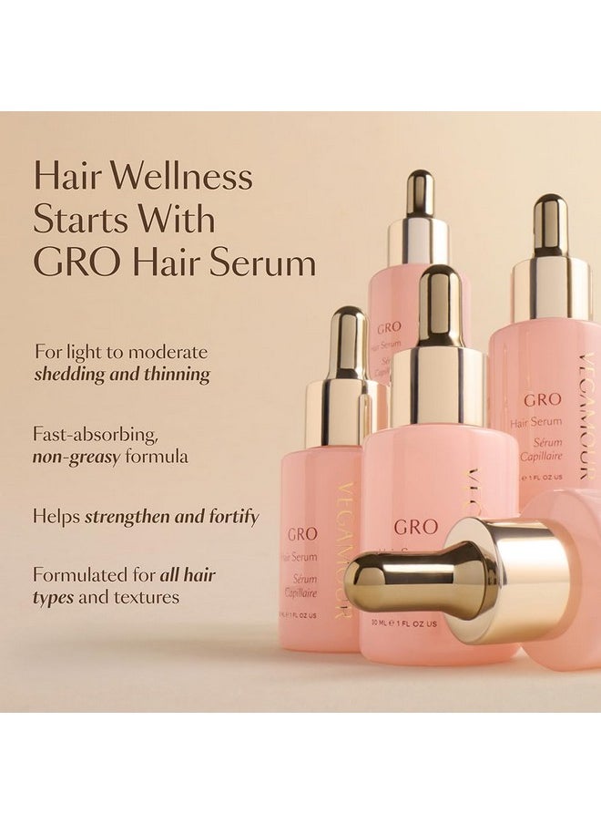 VEGAMOUR GRO Hair Serum for Hair Thinning, Thicker Fuller Looking Hair, Non Oily Serum for Healthier Scalp, 30 day Supply 1.0 fl oz, 1 pack