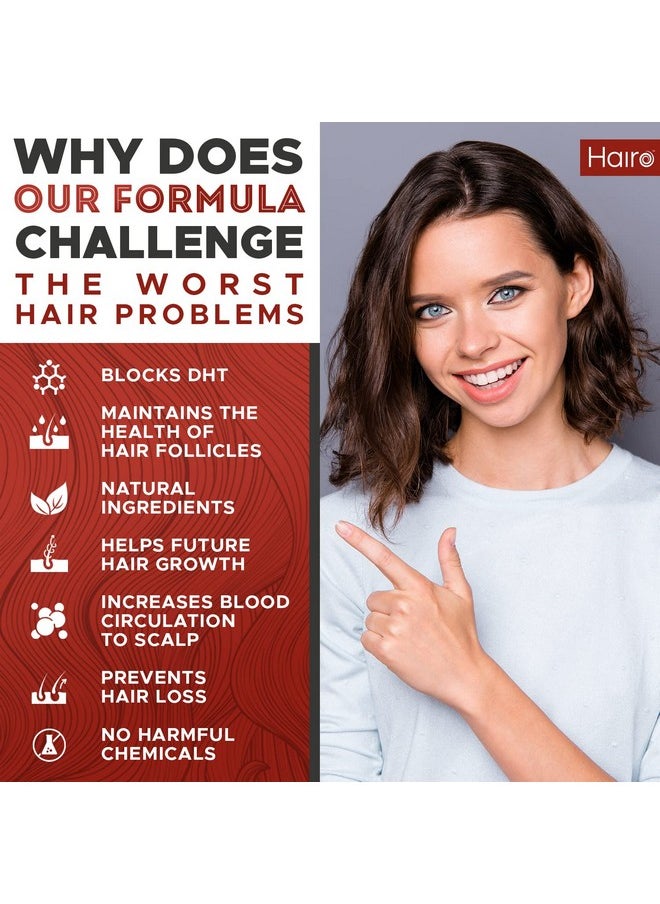 DHT Blocker Hair Growth Supplement - High Potency Biotin & Saw Palmetto for Hair Regrowth - Natural Hair Loss Treatments for Women & Men - Helps Stimulate Hair Follicle Growth