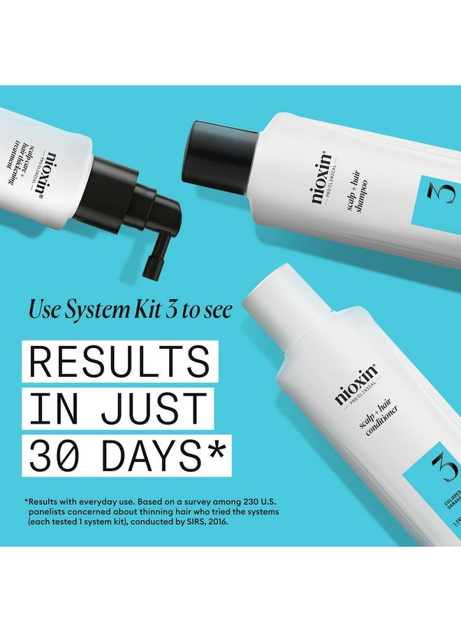 Nioxin System 3 Scalp + Hair Thickening Treatment- Serum for Damaged Hair with Light Thinning, 6.8 oz (Packaging May Vary)
