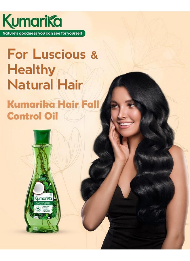 Kumarika Nourishing Hair Oil 6.76oz: Hair Fall Control, Growth Enhancer with Coconut Oil & Natural Extracts for Strong, Shiny Hair