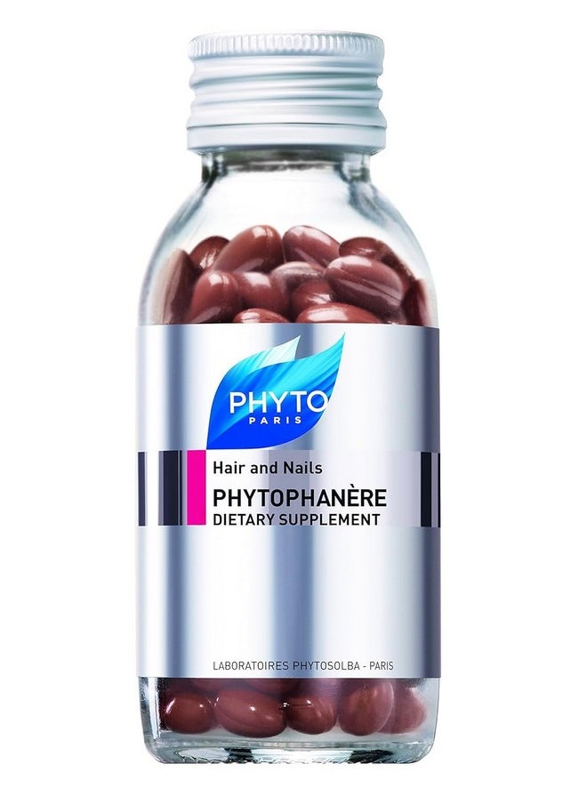 PHYTO Phytophanère 100% Natural Hair Loss Thinning Dietary Supplement, 2-Month Supply 120 Count (Pack of 1)