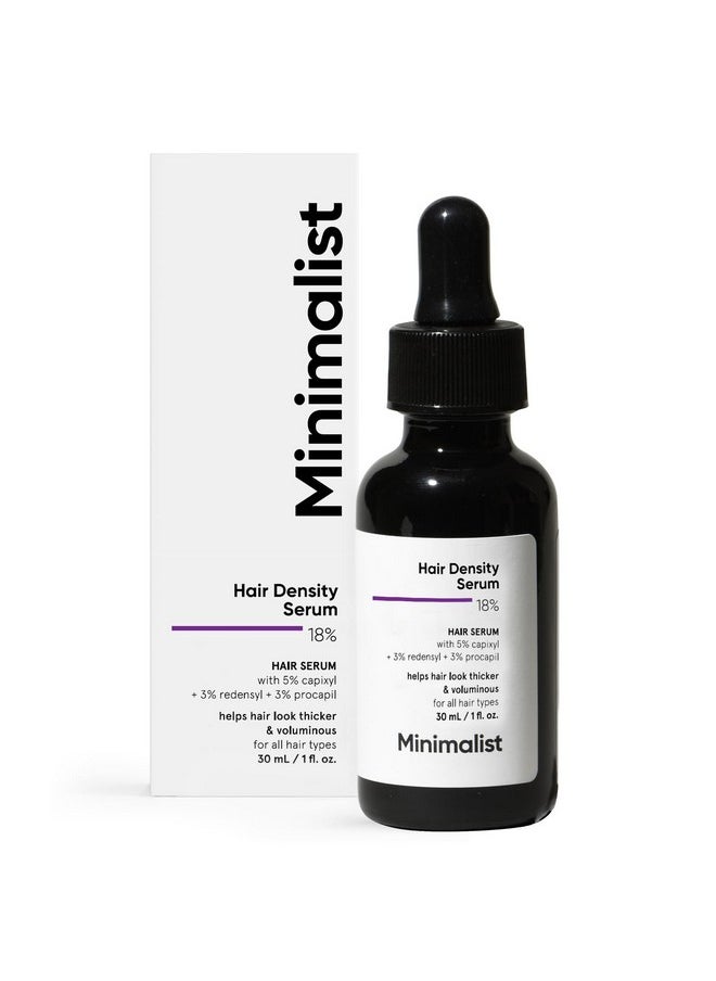 Minimalist Hair Density Serum for Hair Fall & Hair Loss Control | Strenghtens Hair Follicle for New Hair Cycle | With Procapil, Capixyl, Redensyl, Anagain & Baicapil | For Men & Women | 1 fl oz