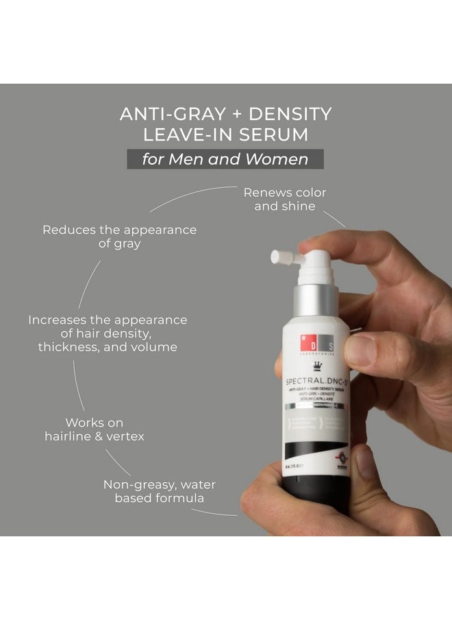 DS Laboratories Spectral.DNC-S Serum - Hair Growth Support & Anti-Gray Formula with Nanoxidil, Niacinamide, Rosemary, Zinc & Biotin, Thickening Hair Product