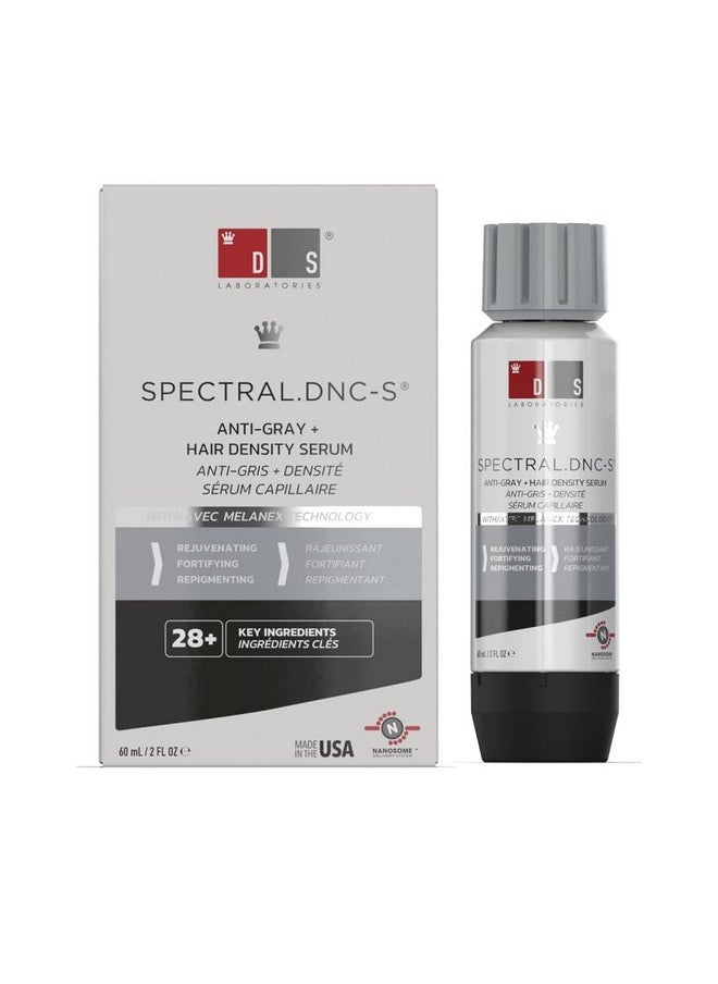 DS Laboratories Spectral.DNC-S Serum - Hair Growth Support & Anti-Gray Formula with Nanoxidil, Niacinamide, Rosemary, Zinc & Biotin, Thickening Hair Product