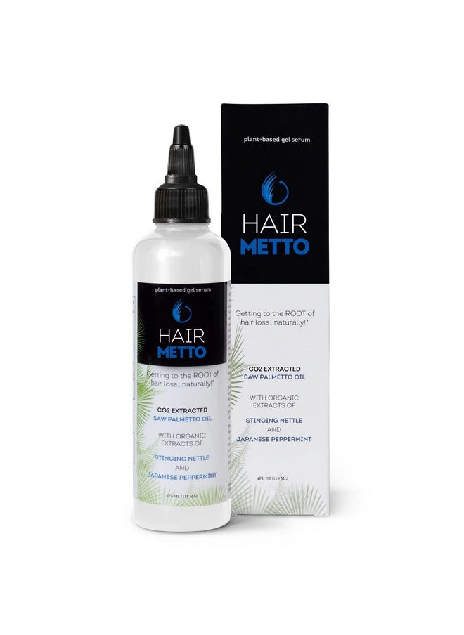 HAIRMETTO Serum for Hair Loss and Regrowth with Saw Palmetto, Stinging Nettle, Rosemary Oils, Peppermint Scent, Unisex,4oz