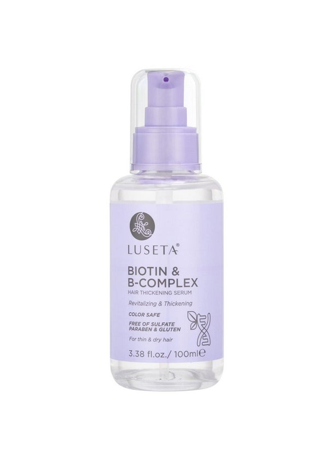 Luseta Biotin B-Complex Hair Oil Thickening & Strengthening for Thin and Dry Hair Promote Hair Growth 3.38oz