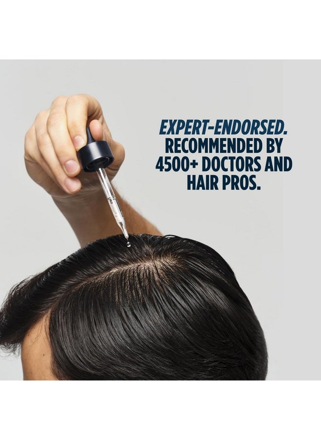 Nutrafol Men's Hair Serum, Clinically Tested to Support Visibly Thicker Hair & Scalp Coverage, Lightweight & Non-Greasy, for Daily Use- 30mL, 1 Bottle