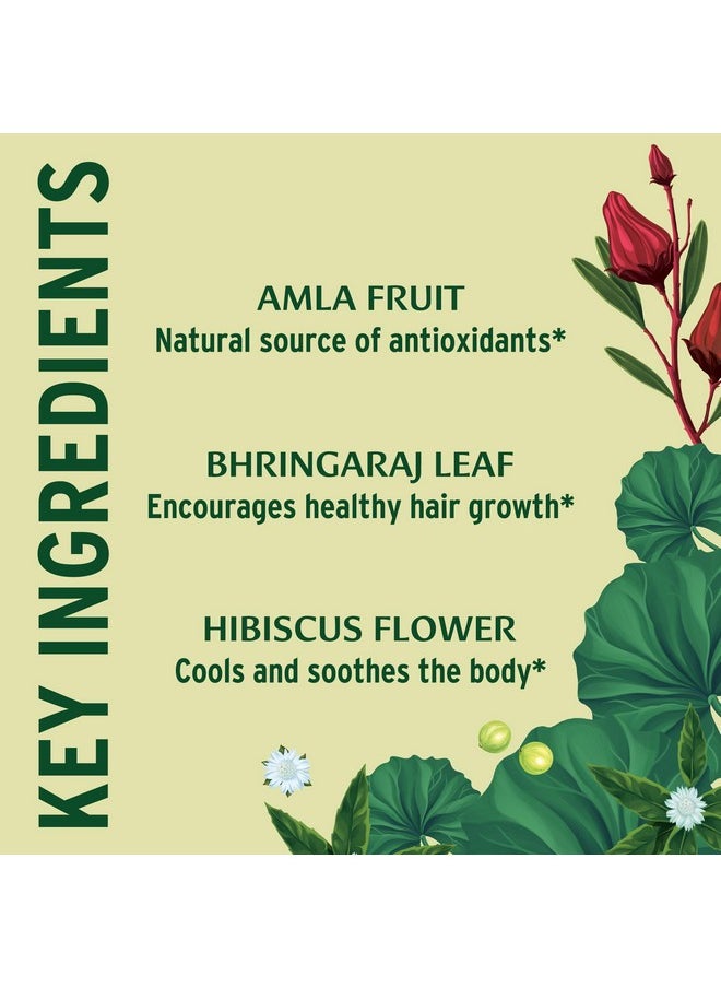 Banyan Botanicals Healthy Hair Tablets - Organic Hair Supplement with Amla & Bhringaraj - Ayurvedic Hair Care for Healthy, Thick & Lustrous Hair* - 90 Tablets - Non GMO Sustainably Sourced Vegan