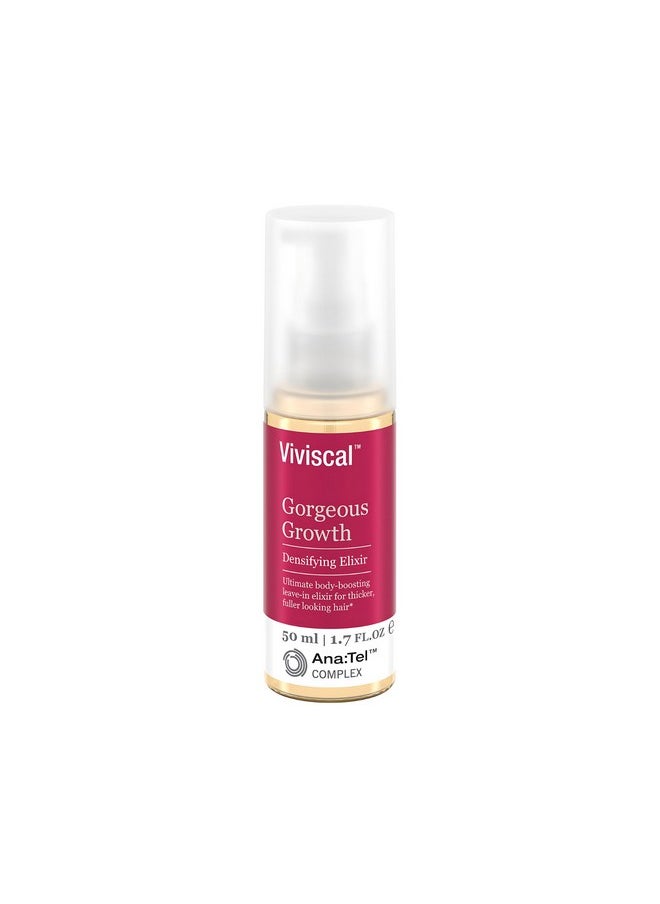 Viviscal Gorgeous Growth Densifying Leave-in Elixir for Thicker, Fuller Hair | Ana:Tel Proprietary Complex with Keratin, Biotin, Zinc | 1.7 Ounce