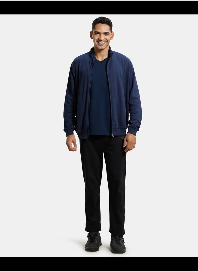 Jockey 2730 Super Combed Cotton French Terry Fabric Men's Regular Jacket with  Convenient Pockets
