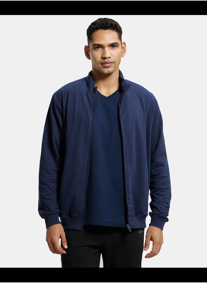 Jockey 2730 Super Combed Cotton French Terry Fabric Men's Regular Jacket with  Convenient Pockets
