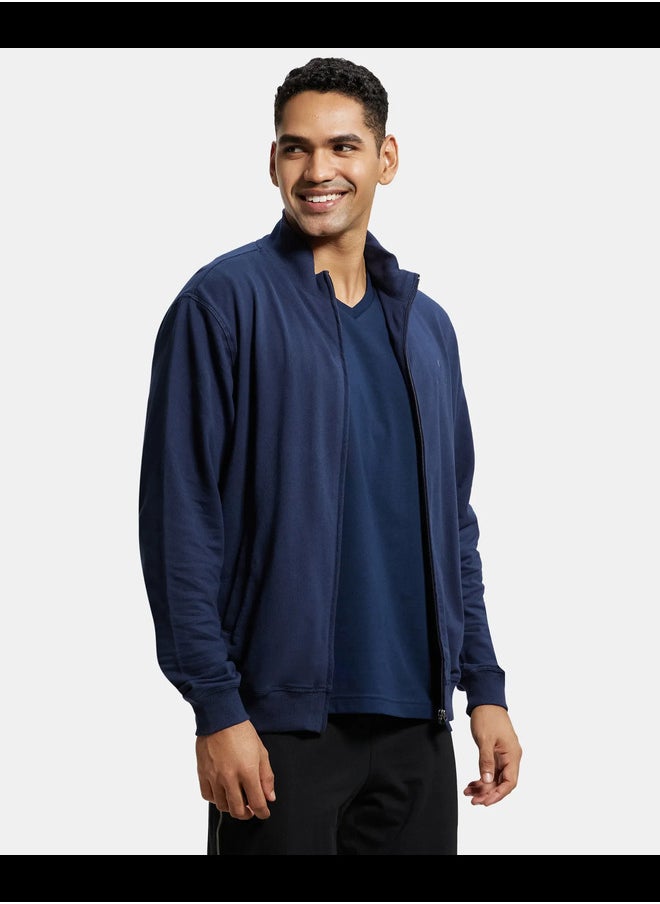 Jockey 2730 Super Combed Cotton French Terry Fabric Men's Regular Jacket with  Convenient Pockets