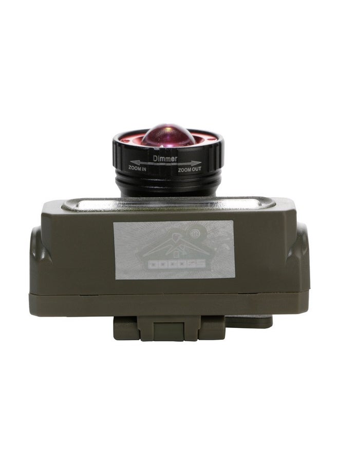 DOCOSS-2 in 1 -Zoomable Ultra Bright Waterproof Cree Rechargeable Headlamp Headlight Head torch Weatherproof LED Flash Light Spotlight Rechargable for Camping Cycling Caving Hiking Hunting Trekking