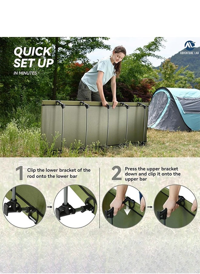 Ultralight Folding Tent Camping Cot Bed - Portable, Lightweight Sleeping Solution for Outdoor Adventures, Hiking, and Camping