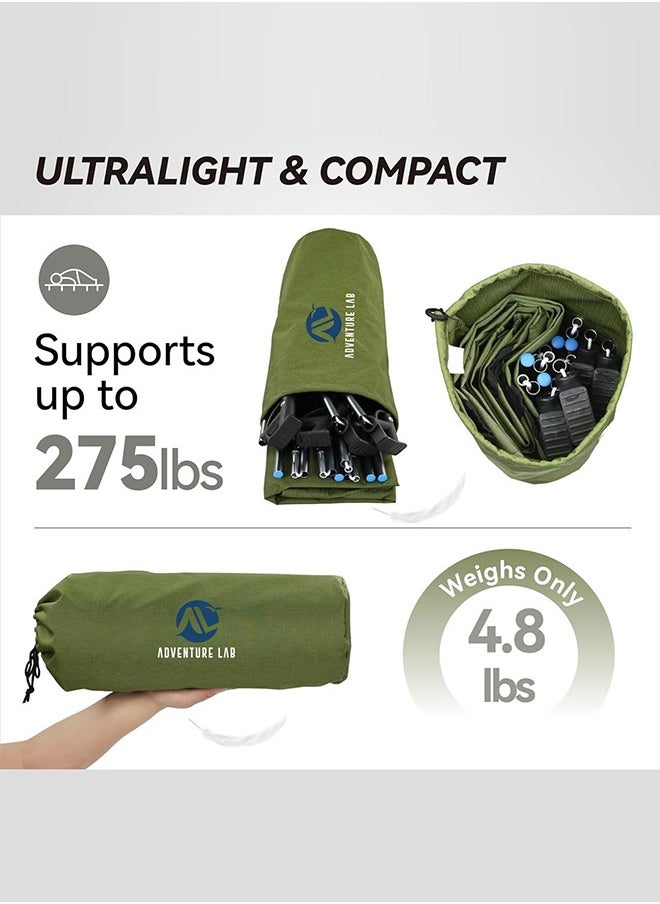 Ultralight Folding Tent Camping Cot Bed - Portable, Lightweight Sleeping Solution for Outdoor Adventures, Hiking, and Camping