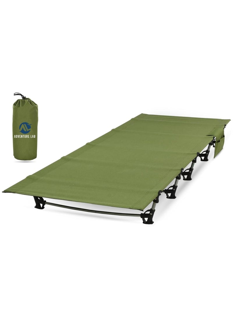 Ultralight Folding Tent Camping Cot Bed - Portable, Lightweight Sleeping Solution for Outdoor Adventures, Hiking, and Camping