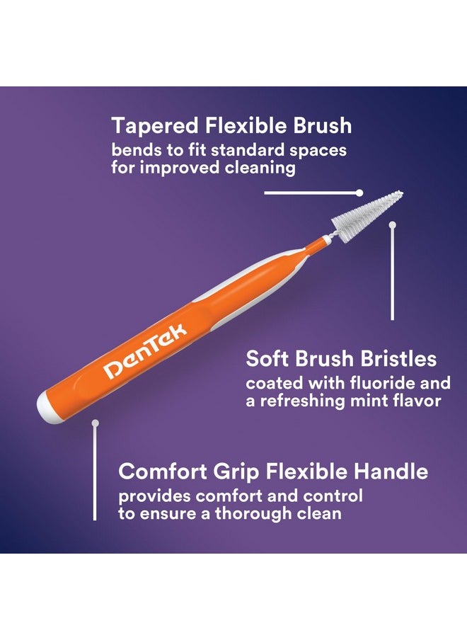 DenTek Easy Brush Advanced Clean Interdental Cleaners, Standard, 16 Count, 6 Pack