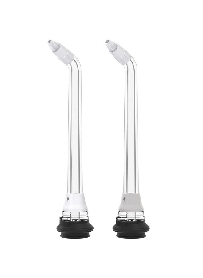 Waterpik Whitening Water Flosser Replacement Tip, Orthodontic, White & Black, 2 Count