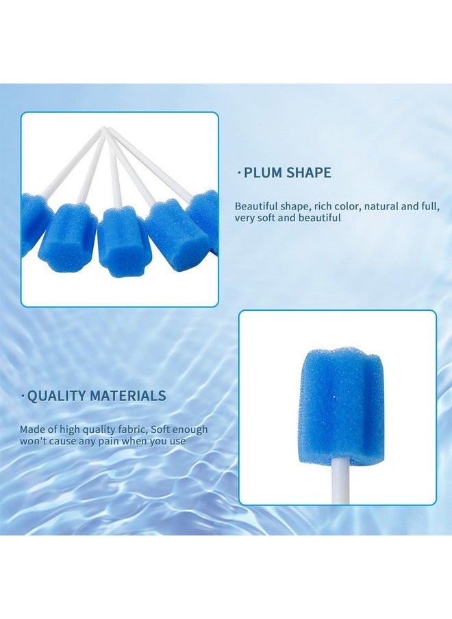 50 Pieces Disposable Oral Swabs Bulk Mouth Sponge Stick Swabsticks Unflavored for Elderly Kids Adults Mouth & Gum Cleaning