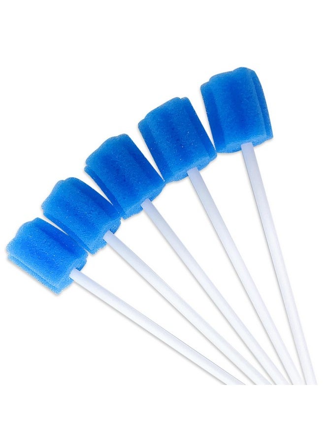 50 Pieces Disposable Oral Swabs Bulk Mouth Sponge Stick Swabsticks Unflavored for Elderly Kids Adults Mouth & Gum Cleaning