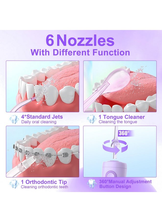 Water Flossers for Teeth, Cordless Water Dental for Teeth Cleaning, Water Flossers for Teeth Portable Oral Irrigator, USB Rechargeable for Home Travel Office