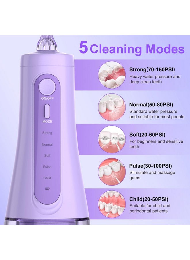 Water Flossers for Teeth, Cordless Water Dental for Teeth Cleaning, Water Flossers for Teeth Portable Oral Irrigator, USB Rechargeable for Home Travel Office